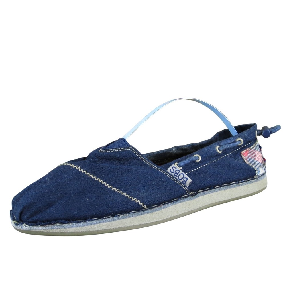 Bobs Women's Flat Blue Fabric Sz 6 Medium Used 2025
